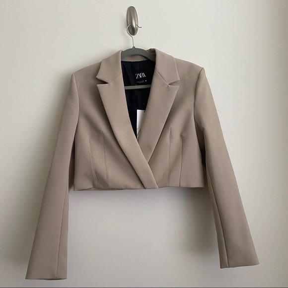 NWT Zara 2 Piece Cropped Blazer & Mini Skirt Set - Picture 10 of 12